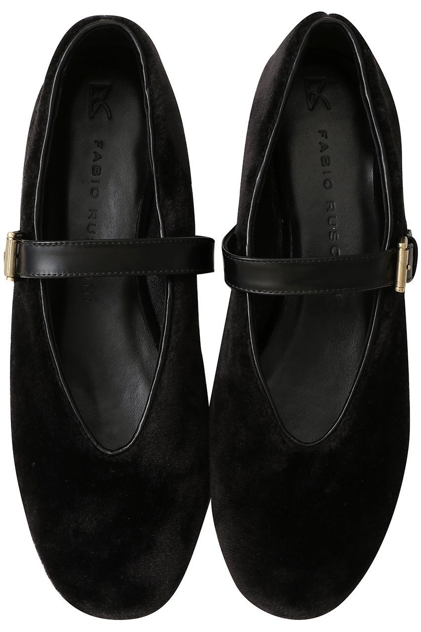 【ファビオ ルスコーニ/FABIO RUSCONI】のフェイクファーメリージェーン インテリア・キッズ・メンズ・レディースファッション・服の通販 founy(ファニー) 　ファッション　Fashion　レディースファッション　Fashion for Women　エレガント 上品　Elegant　シューズ　Shoes, Footwear　パーティ　Party, Party Style　フェイクファー　Faux Fur, Imitation Fur　フォルム　Silhouette, Form　フラット　Flat, Flat Shoes　ブラック|ID: prp329100004645471 ipo3291000000036241938