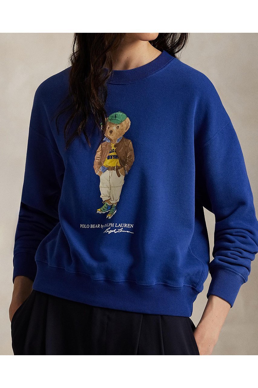 【ラルフローレン/RALPH LAUREN】の【POLO RALPH LAUREN】Polo ベア ライトウェイト フリース クルーネック 人気、トレンドファッション・服の通販 founy(ファニー) 　ファッション　Fashion　レディースファッション　Fashion for Women　トップス・カットソー　Cut & Sew Tops　シャツ・ブラウス・オフィスカジュアル　Elegant Blouses & Button-Ups　レディースパーカー・カジュアルフーディー　Casual Hoodies & Sweatshirts　ロングTシャツ・Tシャツ　Longline T-Shirts & Tees　スウェット・クルーネックトップス　Sweatshirts & Crewnecks / Relaxed Fit Sweat Tops　カットソー・ベーシックTシャツ　Cut-and-Sewn Tops / Stretch Tees & Basics　2025年　2025　2025-2026秋冬・A/W　Autumn/Winter 2025–26 AW25–26　クラシック　Classic, Timeless Style　プリント　Print, Printed Pattern　モチーフ　Motif, Design Theme　ラバー　Rubber, Rubber Sole　A/W・秋冬　Autumn/Winter　other-2|ID: prp329100004645474 ipo3291000000033526981
