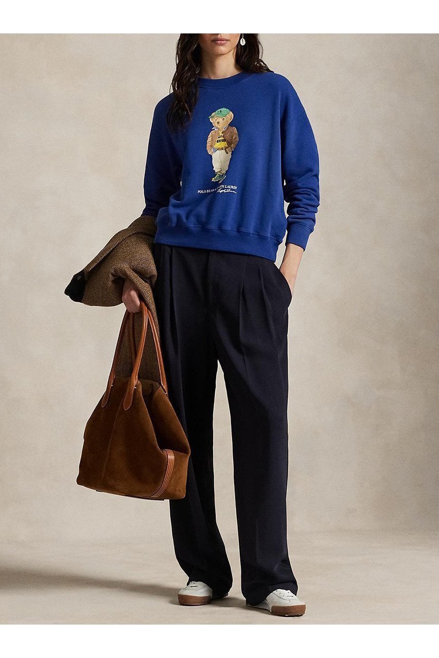 【ラルフローレン/RALPH LAUREN】の【POLO RALPH LAUREN】Polo ベア ライトウェイト フリース クルーネック 人気、トレンドファッション・服の通販 founy(ファニー) 　ファッション　Fashion　レディースファッション　Fashion for Women　トップス・カットソー　Cut & Sew Tops　シャツ・ブラウス・オフィスカジュアル　Elegant Blouses & Button-Ups　レディースパーカー・カジュアルフーディー　Casual Hoodies & Sweatshirts　ロングTシャツ・Tシャツ　Longline T-Shirts & Tees　スウェット・クルーネックトップス　Sweatshirts & Crewnecks / Relaxed Fit Sweat Tops　カットソー・ベーシックTシャツ　Cut-and-Sewn Tops / Stretch Tees & Basics　2025年　2025　2025-2026秋冬・A/W　Autumn/Winter 2025–26 AW25–26　クラシック　Classic, Timeless Style　プリント　Print, Printed Pattern　モチーフ　Motif, Design Theme　ラバー　Rubber, Rubber Sole　A/W・秋冬　Autumn/Winter　other-3|ID: prp329100004645474 ipo3291000000033526982
