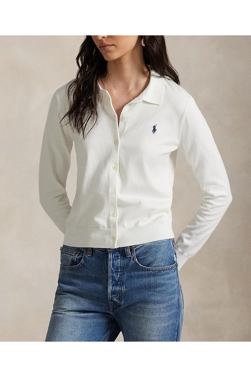 【ラルフローレン/RALPH LAUREN】の【POLO RALPH LAUREN】ポロカラー ボタンド カーディガン 人気、トレンドファッション・服の通販 founy(ファニー) 　ファッション　Fashion　レディースファッション　Fashion for Women　トップス・カットソー　Cut & Sew Tops　カーディガン・羽織り　Layered Style Cardigans　シャツ・ブラウス・オフィスカジュアル　Elegant Blouses & Button-Ups　ロングTシャツ・Tシャツ　Longline T-Shirts & Tees　カットソー・ベーシックTシャツ　Cut-and-Sewn Tops / Stretch Tees & Basics　2025年　2025　2025-2026秋冬・A/W　Autumn/Winter 2025–26 AW25–26　カーディガン　Cardigan, Knitwear　クラシック　Classic, Timeless Style　エレガント 上品　Elegant　A/W・秋冬　Autumn/Winter　other-4|ID: prp329100004645476 ipo3291000000033526995