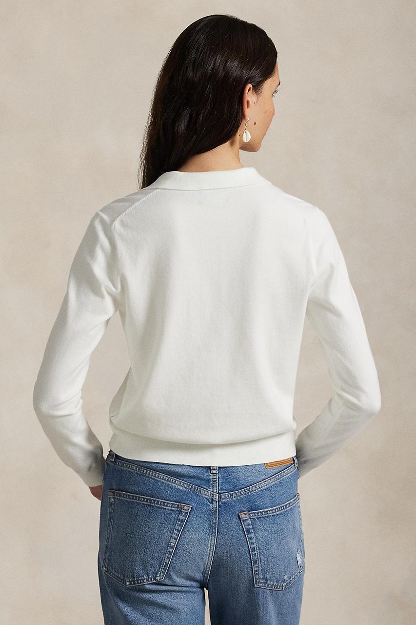 【ラルフローレン/RALPH LAUREN】の【POLO RALPH LAUREN】ポロカラー ボタンド カーディガン 人気、トレンドファッション・服の通販 founy(ファニー) 　ファッション　Fashion　レディースファッション　Fashion for Women　トップス・カットソー　Cut & Sew Tops　カーディガン・羽織り　Layered Style Cardigans　シャツ・ブラウス・オフィスカジュアル　Elegant Blouses & Button-Ups　ロングTシャツ・Tシャツ　Longline T-Shirts & Tees　カットソー・ベーシックTシャツ　Cut-and-Sewn Tops / Stretch Tees & Basics　2025年　2025　2025-2026秋冬・A/W　Autumn/Winter 2025–26 AW25–26　カーディガン　Cardigan, Knitwear　クラシック　Classic, Timeless Style　エレガント 上品　Elegant　A/W・秋冬　Autumn/Winter　other-5|ID: prp329100004645476 ipo3291000000033526996