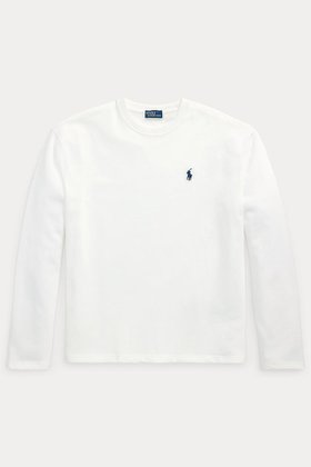 【ラルフローレン/RALPH LAUREN】の【POLO RALPH LAUREN】コットン ジャージー ロングスリーブ Tシャツ 人気、トレンドファッション・服の通販 founy(ファニー) ファッション Fashion レディースファッション Fashion for Women トップス・カットソー Cut & Sew Tops シャツ・ブラウス・オフィスカジュアル Elegant Blouses & Button-Ups ロングTシャツ・Tシャツ Longline T-Shirts & Tees カットソー・ベーシックTシャツ Cut-and-Sewn Tops / Stretch Tees & Basics スリーブ Sleeve, Long Sleeve / Short Sleeve フィット Fit, Slim Fit ベーシック Basic, Essential ロング Long, Long-Length 長袖 Long Sleeve, Full Sleeve |ID:prp329100004645478