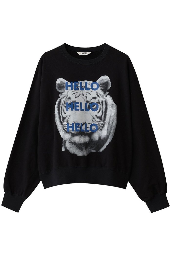 【オブラダ/Oblada】のTIGER スウェット インテリア・キッズ・メンズ・レディースファッション・服の通販 founy(ファニー) https://founy.com/ ファッション Fashion レディースファッション Fashion for Women トップス・カットソー Cut & Sew Tops シャツ・ブラウス・オフィスカジュアル Elegant Blouses & Button-Ups レディースパーカー・カジュアルフーディー Casual Hoodies & Sweatshirts ロングTシャツ・Tシャツ Longline T-Shirts & Tees スウェット・クルーネックトップス Sweatshirts & Crewnecks / Relaxed Fit Sweat Tops カットソー・ベーシックTシャツ Cut-and-Sewn Tops / Stretch Tees & Basics 2025年 2025 2025-2026秋冬・A/W Autumn/Winter 2025–26 AW25–26 ショート Short, Short Length スウェット / スエット Sweatshirt, Sweatwear プリント Print, Printed Pattern A/W・秋冬 Autumn/Winter |ID: prp329100004645479 ipo3291000000033527009