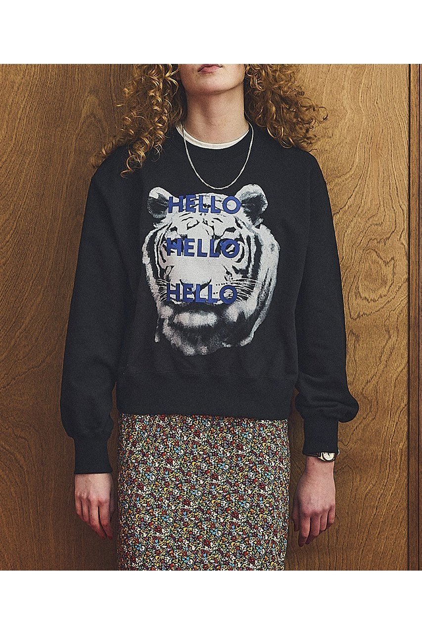 【オブラダ/Oblada】のTIGER スウェット 人気、トレンドファッション・服の通販 founy(ファニー) 　ファッション　Fashion　レディースファッション　Fashion for Women　トップス・カットソー　Cut & Sew Tops　シャツ・ブラウス・オフィスカジュアル　Elegant Blouses & Button-Ups　レディースパーカー・カジュアルフーディー　Casual Hoodies & Sweatshirts　ロングTシャツ・Tシャツ　Longline T-Shirts & Tees　スウェット・クルーネックトップス　Sweatshirts & Crewnecks / Relaxed Fit Sweat Tops　カットソー・ベーシックTシャツ　Cut-and-Sewn Tops / Stretch Tees & Basics　2025年　2025　2025-2026秋冬・A/W　Autumn/Winter 2025–26 AW25–26　ショート　Short, Short Length　スウェット / スエット　Sweatshirt, Sweatwear　プリント　Print, Printed Pattern　A/W・秋冬　Autumn/Winter　other-8|ID: prp329100004645479 ipo3291000000033527022