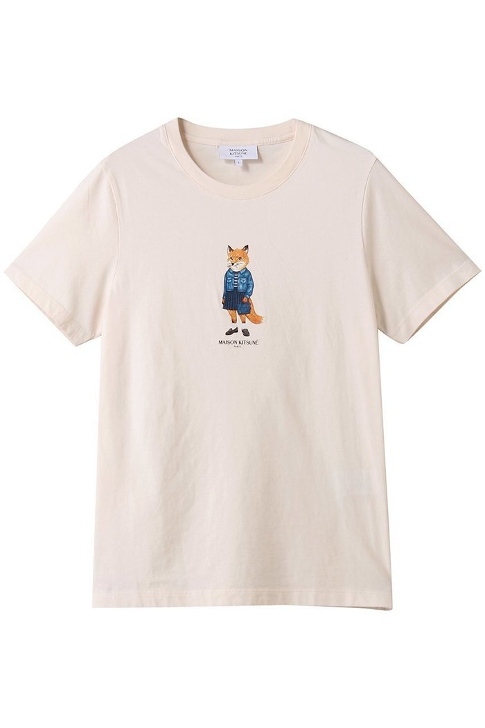 【メゾン キツネ/MAISON KITSUNE】のDRESSED FOX レギュラー Tシャツ インテリア・キッズ・メンズ・レディースファッション・服の通販 founy(ファニー) https://founy.com/ ファッション Fashion レディースファッション Fashion for Women トップス・カットソー Cut & Sew Tops シャツ・ブラウス・オフィスカジュアル Elegant Blouses & Button-Ups ロングTシャツ・Tシャツ Longline T-Shirts & Tees カットソー・ベーシックTシャツ Cut-and-Sewn Tops / Stretch Tees & Basics ワンピース Dresses フォーマル・パーティードレス・結婚式用ドレス Elegant & Casual Dresses 2025年 2025 2025-2026秋冬・A/W Autumn/Winter 2025–26 AW25–26 インナー Innerwear ショート Short, Short Length スリーブ Sleeve, Long Sleeve / Short Sleeve ハーフ Half, Half-Length プリント Print, Printed Pattern レギュラー Regular, Standard Fit ワンポイント One Point, Statement Accent A/W・秋冬 Autumn/Winter |ID: prp329100004645481 ipo3291000000033527023
