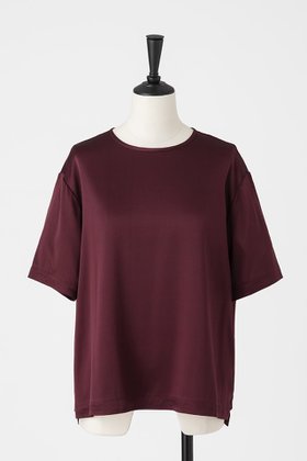 【オーヴィル/EAUVIRE】のウォッシャブルシルクTブラウス 人気、トレンドファッション・服の通販 founy(ファニー) ファッション Fashion レディースファッション Fashion for Women トップス・カットソー Cut & Sew Tops シャツ・ブラウス・オフィスカジュアル Elegant Blouses & Button-Ups ロングTシャツ・Tシャツ Longline T-Shirts & Tees カットソー・ベーシックTシャツ Cut-and-Sewn Tops / Stretch Tees & Basics サテン Satin, Glossy Fabric ショート Short, Short Length シルク Silk, 100% Silk ストレッチ Stretch, Stretchy Fabric スリーブ Sleeve, Long Sleeve / Short Sleeve エレガント 上品 Elegant 半袖 Short Sleeve, Half Sleeve 定番 Standard, Basic Item |ID:prp329100004645484
