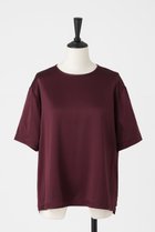 【オーヴィル/EAUVIRE】のウォッシャブルシルクTブラウス 人気、トレンドファッション・服の通販 founy(ファニー) ファッション Fashion レディースファッション Fashion for Women トップス・カットソー Cut & Sew Tops シャツ・ブラウス・オフィスカジュアル Elegant Blouses & Button-Ups ロングTシャツ・Tシャツ Longline T-Shirts & Tees カットソー・ベーシックTシャツ Cut-and-Sewn Tops / Stretch Tees & Basics サテン Satin, Glossy Fabric ショート Short, Short Length シルク Silk, 100% Silk ストレッチ Stretch, Stretchy Fabric スリーブ Sleeve, Long Sleeve / Short Sleeve エレガント 上品 Elegant 半袖 Short Sleeve, Half Sleeve 定番 Standard, Basic Item thumbnail バーガンディ|ID: prp329100004645484 ipo3291000000033527048