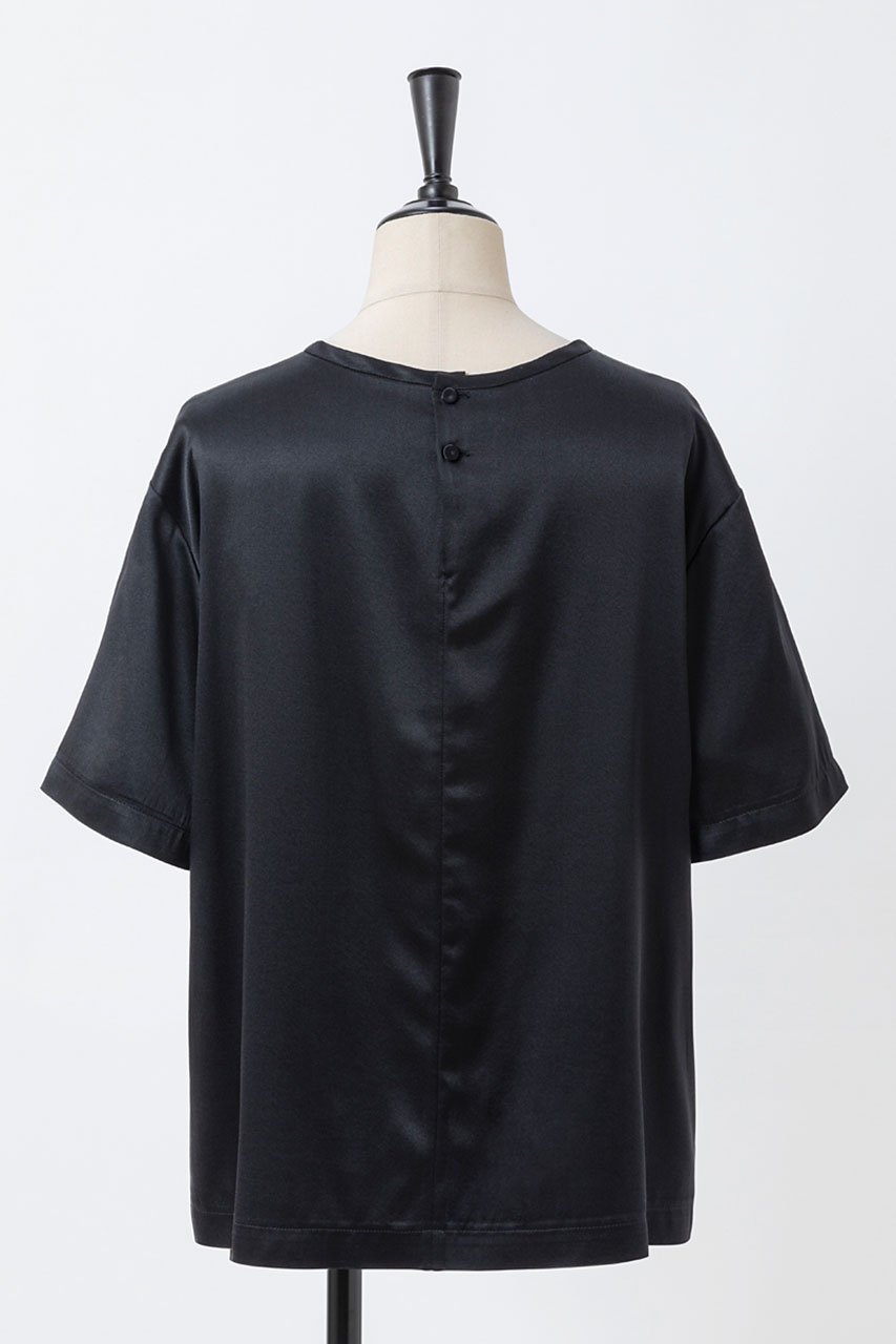 【オーヴィル/EAUVIRE】のウォッシャブルシルクTブラウス 人気、トレンドファッション・服の通販 founy(ファニー) 　ファッション　Fashion　レディースファッション　Fashion for Women　トップス・カットソー　Cut & Sew Tops　シャツ・ブラウス・オフィスカジュアル　Elegant Blouses & Button-Ups　ロングTシャツ・Tシャツ　Longline T-Shirts & Tees　カットソー・ベーシックTシャツ　Cut-and-Sewn Tops / Stretch Tees & Basics　サテン　Satin, Glossy Fabric　ショート　Short, Short Length　シルク　Silk, 100% Silk　ストレッチ　Stretch, Stretchy Fabric　スリーブ　Sleeve, Long Sleeve / Short Sleeve　エレガント 上品　Elegant　半袖　Short Sleeve, Half Sleeve　定番　Standard, Basic Item　other-3|ID: prp329100004645484 ipo3291000000033527050