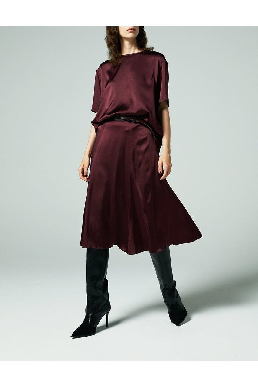 【オーヴィル/EAUVIRE】のウォッシャブルシルクTブラウス 人気、トレンドファッション・服の通販 founy(ファニー) 　ファッション　Fashion　レディースファッション　Fashion for Women　トップス・カットソー　Cut & Sew Tops　シャツ・ブラウス・オフィスカジュアル　Elegant Blouses & Button-Ups　ロングTシャツ・Tシャツ　Longline T-Shirts & Tees　カットソー・ベーシックTシャツ　Cut-and-Sewn Tops / Stretch Tees & Basics　サテン　Satin, Glossy Fabric　ショート　Short, Short Length　シルク　Silk, 100% Silk　ストレッチ　Stretch, Stretchy Fabric　スリーブ　Sleeve, Long Sleeve / Short Sleeve　エレガント 上品　Elegant　半袖　Short Sleeve, Half Sleeve　定番　Standard, Basic Item　other-8|ID: prp329100004645484 ipo3291000000033527061