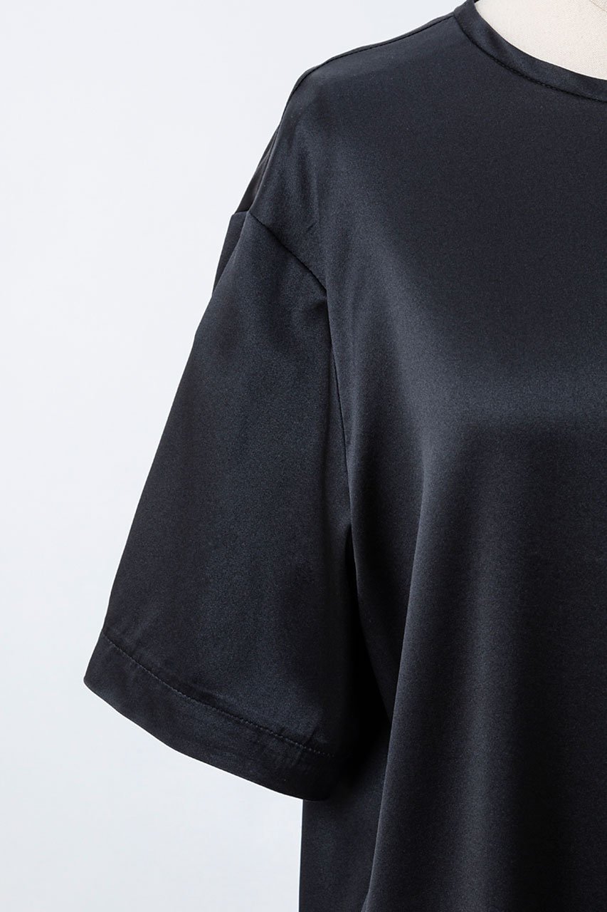 【オーヴィル/EAUVIRE】のウォッシャブルシルクTブラウス 人気、トレンドファッション・服の通販 founy(ファニー) ファッション Fashion レディースファッション Fashion for Women トップス・カットソー Cut & Sew Tops シャツ・ブラウス・オフィスカジュアル Elegant Blouses & Button-Ups ロングTシャツ・Tシャツ Longline T-Shirts & Tees カットソー・ベーシックTシャツ Cut-and-Sewn Tops / Stretch Tees & Basics サテン Satin, Glossy Fabric ショート Short, Short Length シルク Silk, 100% Silk ストレッチ Stretch, Stretchy Fabric スリーブ Sleeve, Long Sleeve / Short Sleeve エレガント 上品 Elegant 再入荷 Restock / Back in Stock 半袖 Short Sleeve, Half Sleeve 定番 Standard, Basic Item other-4|ID: prp329100004645484 ipo3291000000035780328