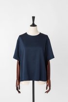 【オーヴィル/EAUVIRE】のウォッシャブルシルクTブラウス ネイビー|ID:prp329100004645484