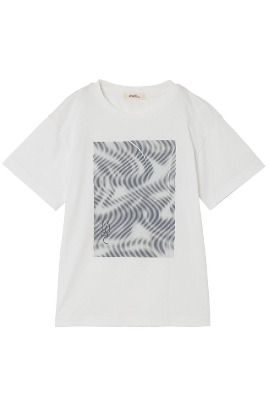 【ミラ ショーン バイ チカ キサダ/mila schon by chika kisada】のMBYCグラフィック Tシャツ 人気、トレンドファッション・服の通販 founy(ファニー) 　ファッション　Fashion　レディースファッション　Fashion for Women　トップス・カットソー　Cut & Sew Tops　シャツ・ブラウス・オフィスカジュアル　Elegant Blouses & Button-Ups　ロングTシャツ・Tシャツ　Longline T-Shirts & Tees　カットソー・ベーシックTシャツ　Cut-and-Sewn Tops / Stretch Tees & Basics　2025年　2025　2025-2026秋冬・A/W　Autumn/Winter 2025–26 AW25–26　なめらか　Smooth, Silky Texture　インナー　Innerwear　グラフィック　Graphic, Graphic Design　ショート　Short, Short Length　スリーブ　Sleeve, Long Sleeve / Short Sleeve　A/W・秋冬　Autumn/Winter　 other-1|ID: prp329100004645486 ipo3291000000033527063