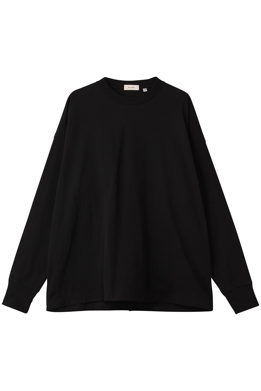 【ブラミンク/BLAMINK】のクルーネックロングスリーブ インテリア・キッズ・メンズ・レディースファッション・服の通販 founy(ファニー) 　ファッション　Fashion　レディースファッション　Fashion for Women　トップス・カットソー　Cut & Sew Tops　シャツ・ブラウス・オフィスカジュアル　Elegant Blouses & Button-Ups　ロングTシャツ・Tシャツ　Longline T-Shirts & Tees　カットソー・ベーシックTシャツ　Cut-and-Sewn Tops / Stretch Tees & Basics　2025年　2025　2025-2026秋冬・A/W　Autumn/Winter 2025–26 AW25–26　シンプル　Simple, Minimal　スリーブ　Sleeve, Long Sleeve / Short Sleeve　トレンド　Trend, Trending Now　パッチ　Patch, Appliqué　ロング　Long, Long-Length　ワーク　Workwear, Utility Style　定番　Standard, Basic Item　A/W・秋冬　Autumn/Winter　ブラック|ID: prp329100004645488 ipo3291000000033527082