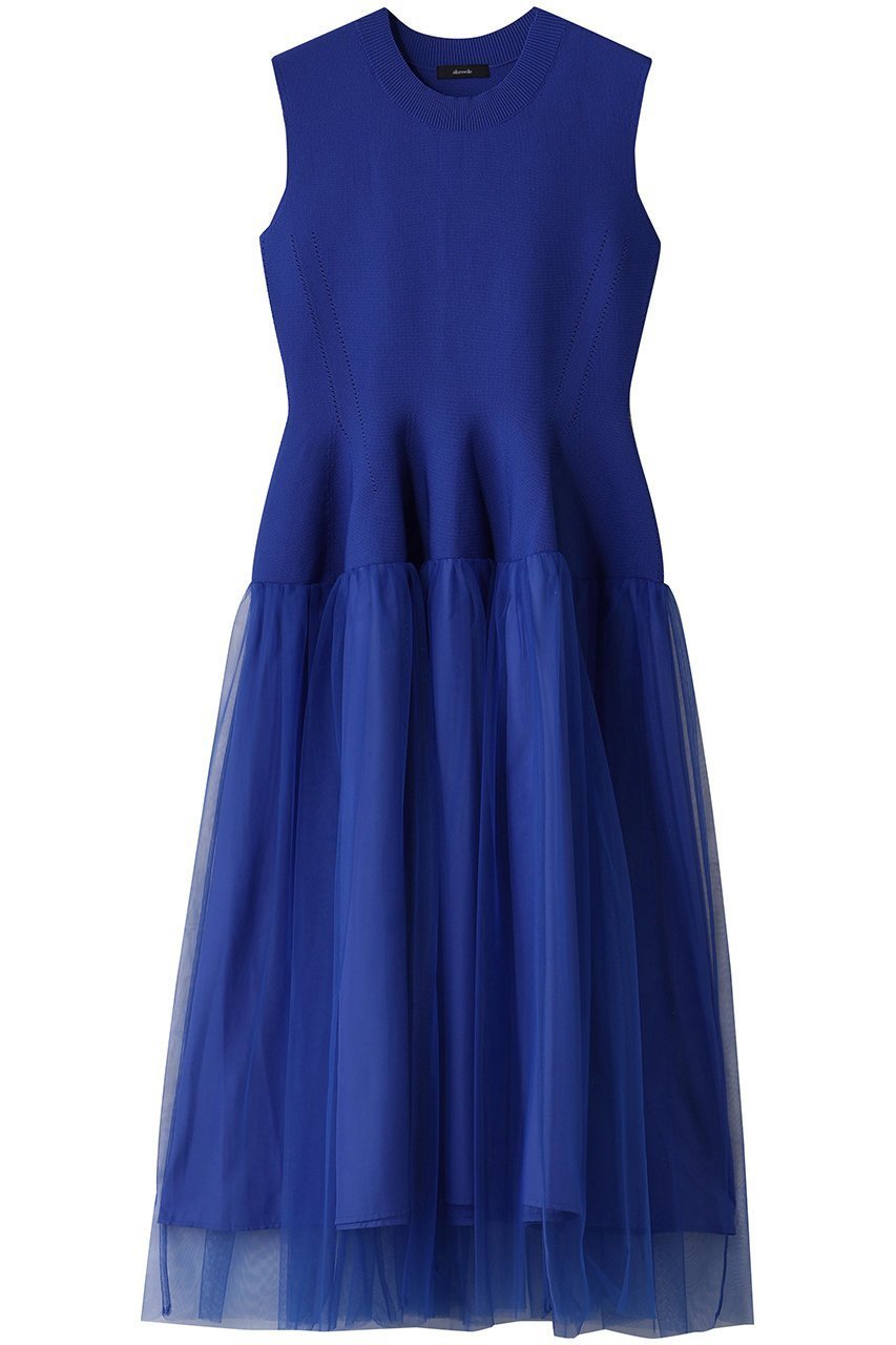 【アルアバイル/allureville】のドッキングタックフレアワンピース 人気、トレンドファッション・服の通販 founy(ファニー) 　ファッション　Fashion　レディースファッション　Fashion for Women　ワンピース　Dresses　チュニック　Tunic Tops & Dresses　オケージョン　Occasion Wear　カーディガン　Cardigan, Knitwear　ジャケット　Jacket, Outerwear　チュニック　Tunic, Long Top　チュール　Tulip, Tulip Motif　ノースリーブ　Sleeveless, No-Sleeve　フェミニン　Feminine, Girly　ロング　Long, Long-Length　 other-1|ID: prp329100004645503 ipo3291000000036133480