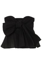 【ミラ ショーン バイ チカ キサダ/mila schon by chika kisada】のコットン オーガンジー ビスチェ ブラック|ID: prp329100004645504 ipo3291000000035862698