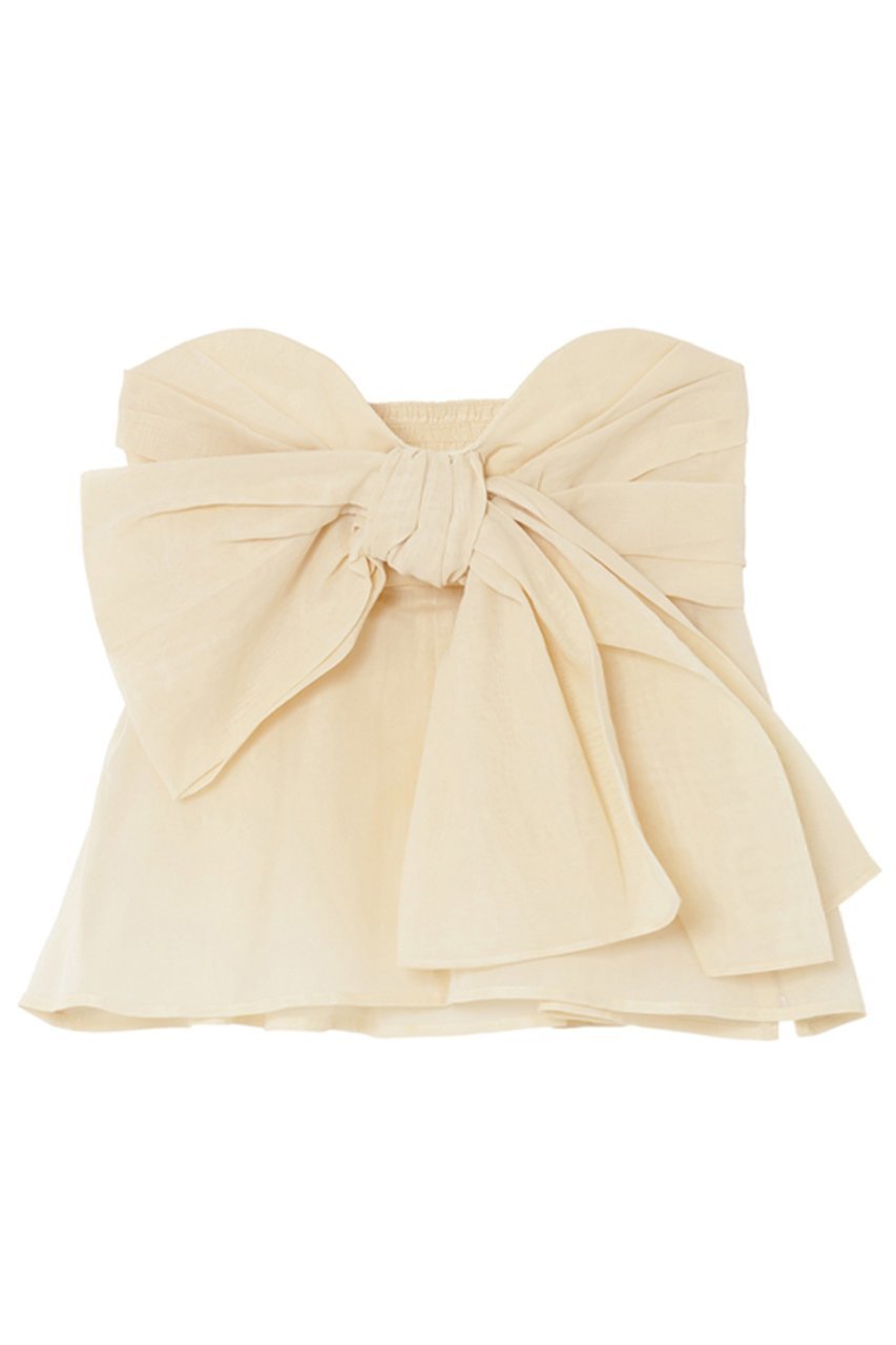 【ミラ ショーン バイ チカ キサダ/mila schon by chika kisada】のコットン オーガンジー ビスチェ インテリア・キッズ・メンズ・レディースファッション・服の通販 founy(ファニー) ファッション Fashion レディースファッション Fashion for Women トップス・カットソー Cut & Sew Tops キャミソール&ノースリーブ Camisoles & Sleeveless Tops シャツ・ブラウス・オフィスカジュアル Elegant Blouses & Button-Ups ビスチェ Bustiers & Corset Tops / Layered Bustier Style オーガンジー Organza Fabric シャーリング Shirring, Ruched ノースリーブ Sleeveless, No-Sleeve ビスチェ Bustier, Corset Top ベージュ|ID: prp329100004645504 ipo3291000000036039428