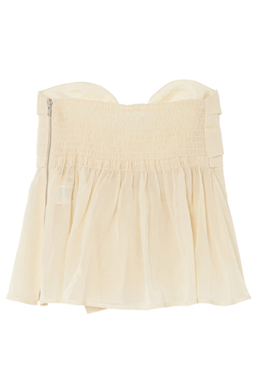 【ミラ ショーン バイ チカ キサダ/mila schon by chika kisada】のコットン オーガンジー ビスチェ 人気、トレンドファッション・服の通販 founy(ファニー) ファッション Fashion レディースファッション Fashion for Women トップス・カットソー Cut & Sew Tops キャミソール&ノースリーブ Camisoles & Sleeveless Tops シャツ・ブラウス・オフィスカジュアル Elegant Blouses & Button-Ups ビスチェ Bustiers & Corset Tops / Layered Bustier Style オーガンジー Organza Fabric シャーリング Shirring, Ruched ノースリーブ Sleeveless, No-Sleeve ビスチェ Bustier, Corset Top other-2|ID: prp329100004645504 ipo3291000000036039432