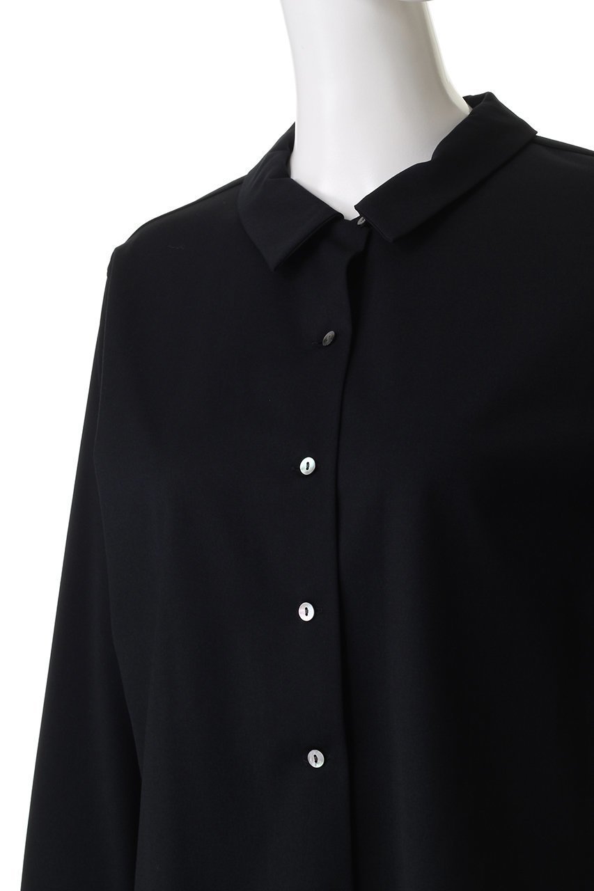 【ミズイロ インド/mizuiro ind】のT/R basic shirt シャツ 人気、トレンドファッション・服の通販 founy(ファニー) 　ファッション　Fashion　レディースファッション　Fashion for Women　トップス・カットソー　Cut & Sew Tops　シャツ・ブラウス・オフィスカジュアル　Elegant Blouses & Button-Ups　2025年　2025　2025-2026秋冬・A/W　Autumn/Winter 2025–26 AW25–26　コンパクト　Compact, Small Size　シンプル　Simple, Minimal　ストレッチ　Stretch, Stretchy Fabric　スリーブ　Sleeve, Long Sleeve / Short Sleeve　ベーシック　Basic, Essential　ロング　Long, Long-Length　エレガント 上品　Elegant　A/W・秋冬　Autumn/Winter　other-5|ID: prp329100004645507 ipo3291000000033527253