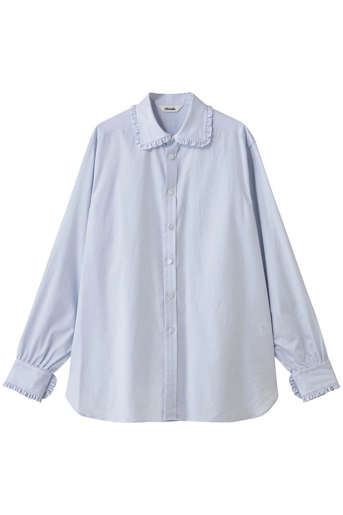 【オブラダ/Oblada】のGLANCE シャツ インテリア・キッズ・メンズ・レディースファッション・服の通販 founy(ファニー) https://founy.com/ ファッション Fashion レディースファッション Fashion for Women トップス・カットソー Cut & Sew Tops シャツ・ブラウス・オフィスカジュアル Elegant Blouses & Button-Ups 2025年 2025 2025-2026秋冬・A/W Autumn/Winter 2025–26 AW25–26 スウェット / スエット Sweatshirt, Sweatwear スリーブ Sleeve, Long Sleeve / Short Sleeve デニム Denim, Jeans Material バランス Balance, Style Balance フリル Frill, Ruffle ロング Long, Long-Length A/W・秋冬 Autumn/Winter |ID: prp329100004645510 ipo3291000000033527285
