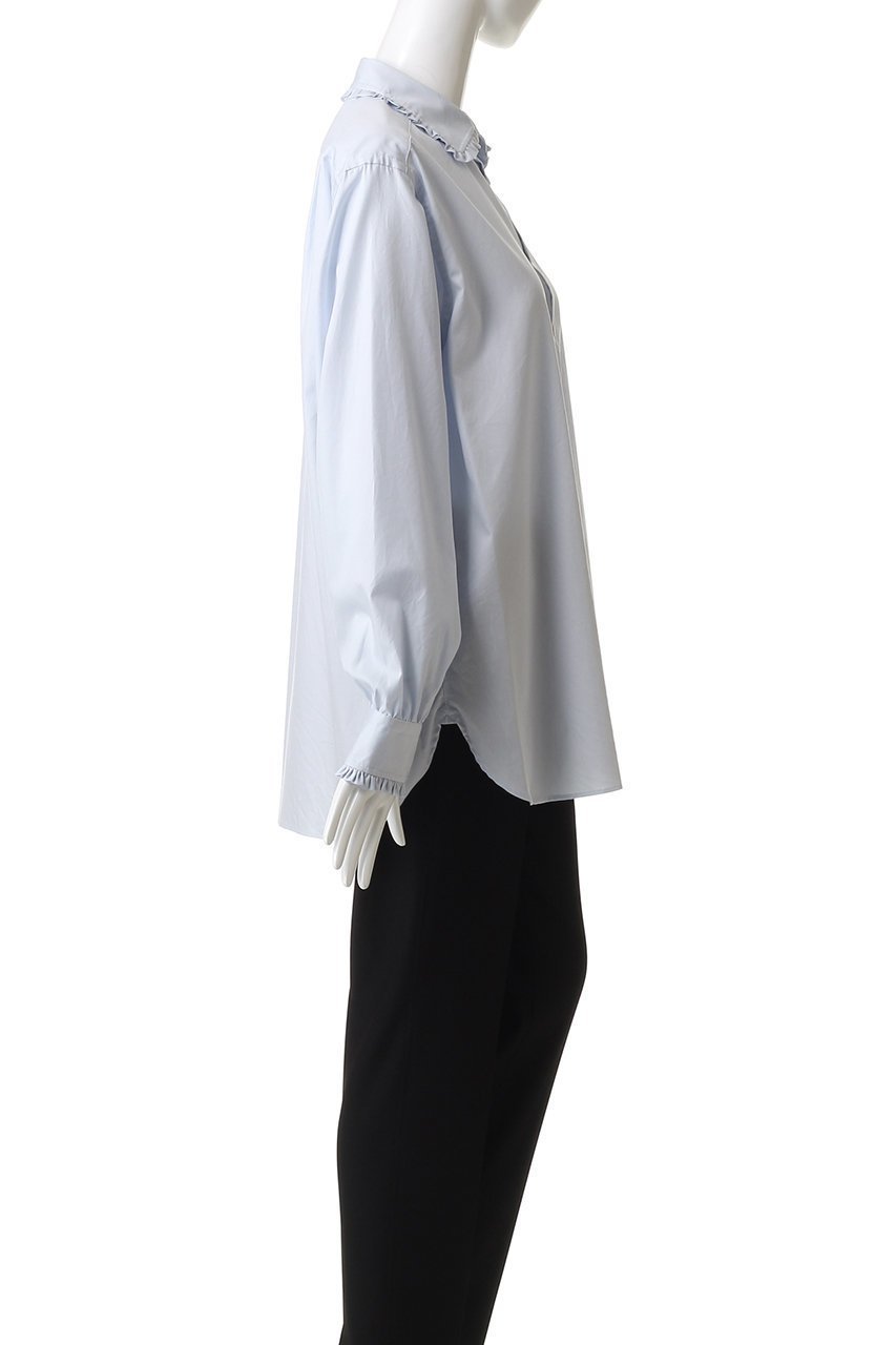 【オブラダ/Oblada】のGLANCE シャツ 人気、トレンドファッション・服の通販 founy(ファニー) 　ファッション　Fashion　レディースファッション　Fashion for Women　トップス・カットソー　Cut & Sew Tops　シャツ・ブラウス・オフィスカジュアル　Elegant Blouses & Button-Ups　2025年　2025　2025-2026秋冬・A/W　Autumn/Winter 2025–26 AW25–26　スウェット / スエット　Sweatshirt, Sweatwear　スリーブ　Sleeve, Long Sleeve / Short Sleeve　デニム　Denim, Jeans Material　バランス　Balance, Style Balance　フリル　Frill, Ruffle　ロング　Long, Long-Length　A/W・秋冬　Autumn/Winter　other-3|ID: prp329100004645510 ipo3291000000033527288