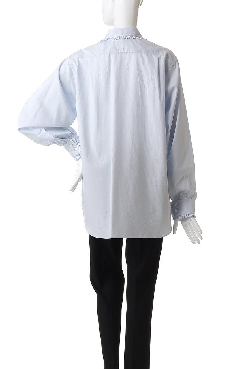 【オブラダ/Oblada】のGLANCE シャツ 人気、トレンドファッション・服の通販 founy(ファニー) 　ファッション　Fashion　レディースファッション　Fashion for Women　トップス・カットソー　Cut & Sew Tops　シャツ・ブラウス・オフィスカジュアル　Elegant Blouses & Button-Ups　2025年　2025　2025-2026秋冬・A/W　Autumn/Winter 2025–26 AW25–26　スウェット / スエット　Sweatshirt, Sweatwear　スリーブ　Sleeve, Long Sleeve / Short Sleeve　デニム　Denim, Jeans Material　バランス　Balance, Style Balance　フリル　Frill, Ruffle　ロング　Long, Long-Length　A/W・秋冬　Autumn/Winter　other-4|ID: prp329100004645510 ipo3291000000033527290
