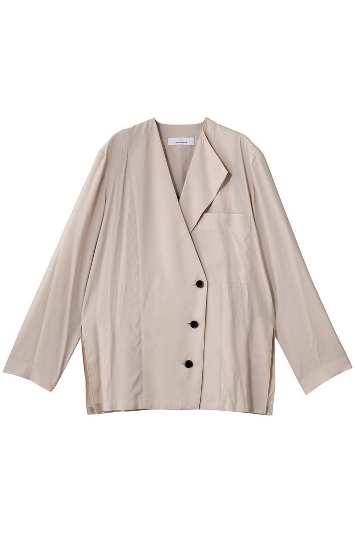 【アキラナカ/AKIRANAKA】のDomitila シャツ インテリア・キッズ・メンズ・レディースファッション・服の通販 founy(ファニー) https://founy.com/ ファッション Fashion レディースファッション Fashion for Women トップス・カットソー Cut & Sew Tops シャツ・ブラウス・オフィスカジュアル Elegant Blouses & Button-Ups なめらか Smooth, Silky Texture シルク Silk, 100% Silk ジャケット Jacket, Outerwear スリーブ Sleeve, Long Sleeve / Short Sleeve ロング Long, Long-Length エレガント 上品 Elegant |ID: prp329100004645511 ipo3291000000036133494