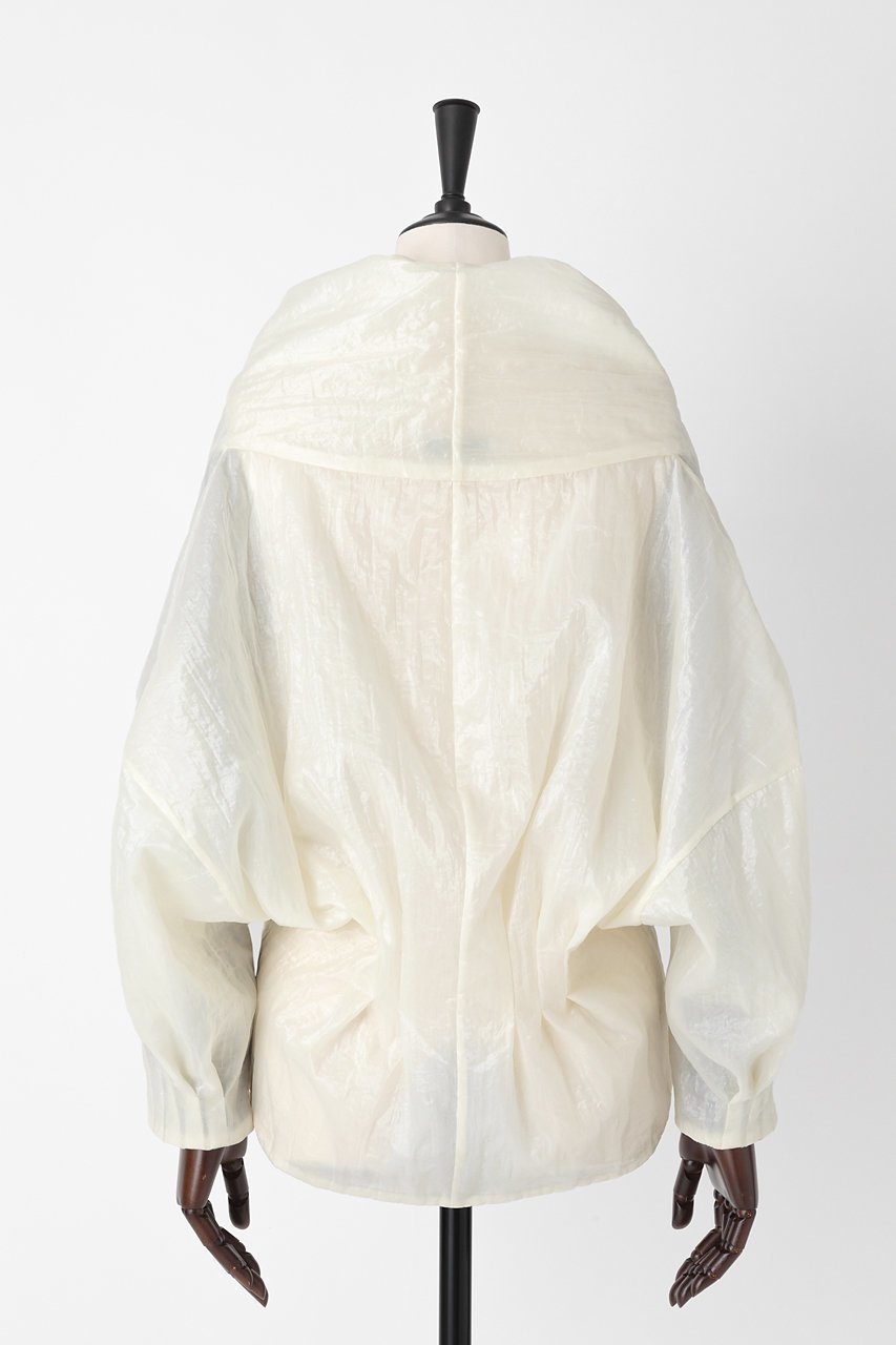 【オーヴィル/EAUVIRE】のエアリーラップブラウス 人気、トレンドファッション・服の通販 founy(ファニー) 　ファッション　Fashion　レディースファッション　Fashion for Women　トップス・カットソー　Cut & Sew Tops　シャツ・ブラウス・オフィスカジュアル　Elegant Blouses & Button-Ups　イタリア　Italy　シアー　Sheer, See-Through　ショート　Short, Short Length　ショール　Shawl, Wrap　スリーブ　Sleeve, Long Sleeve / Short Sleeve　トレンド　Trend, Trending Now　ラップ　Wrap, Wrap Design　ロング　Long, Long-Length　新作・新入荷　New Arrivals / New In　other-3|ID: prp329100004645512 ipo3291000000033527318