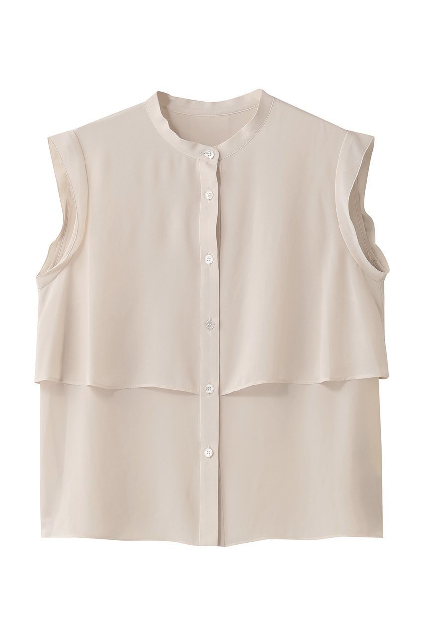 【アルアバイル/allureville】のジョーゼットオーバーラップブラウス 人気、トレンドファッション・服の通販 founy(ファニー) 　ファッション　Fashion　レディースファッション　Fashion for Women　トップス・カットソー　Cut & Sew Tops　キャミソール&ノースリーブ　Camisoles & Sleeveless Tops　シャツ・ブラウス・オフィスカジュアル　Elegant Blouses & Button-Ups　2025年　2025　2025-2026秋冬・A/W　Autumn/Winter 2025–26 AW25–26　シアー　Sheer, See-Through　シンプル　Simple, Minimal　ジャケット　Jacket, Outerwear　ジョーゼット　Georgette, Semi-Sheer Fabric　ノースリーブ　Sleeveless, No-Sleeve　エレガント 上品　Elegant　A/W・秋冬　Autumn/Winter　 other-1|ID: prp329100004645514 ipo3291000000033527328