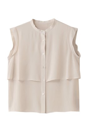 【アルアバイル/allureville】 ジョーゼットオーバーラップブラウス人気、トレンドファッション・服の通販 founy(ファニー) ファッション Fashion レディースファッション Fashion for Women トップス・カットソー Cut & Sew Tops キャミソール&ノースリーブ Camisoles & Sleeveless Tops シャツ・ブラウス・オフィスカジュアル Elegant Blouses & Button-Ups シアー Sheer, See-Through シンプル Simple, Minimal ジャケット Jacket, Outerwear ジョーゼット Georgette, Semi-Sheer Fabric ノースリーブ Sleeveless, No-Sleeve エレガント 上品 Elegant |ID:prp329100004645514