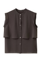 【アルアバイル/allureville】のジョーゼットオーバーラップブラウス ブラウン|ID: prp329100004645514 ipo3291000000035862743