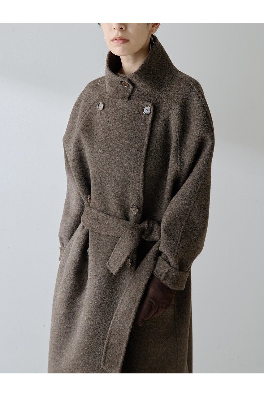 【ウィムガゼット/Whim Gazette】の【Christian AKS】Wool Double Coat インテリア・キッズ・メンズ・レディースファッション・服の通販 founy(ファニー) 　ファッション　Fashion　レディースファッション　Fashion for Women　アウター　Coat / Outerwear Collection　コート・ロングコート・ピーコート　Long Coats, Peacoats & More　シンプル　Simple, Minimal　バランス　Balance, Style Balance　ミックス　Mix, Mixed Style　ロング　Long, Long-Length　A/W・秋冬　Autumn/Winter　エレガント 上品　Elegant　2025年　2025　2025-2026秋冬・A/W　Autumn/Winter 2025–26 AW25–26　ブラウン|ID: prp329100004645517 ipo3291000000033527353