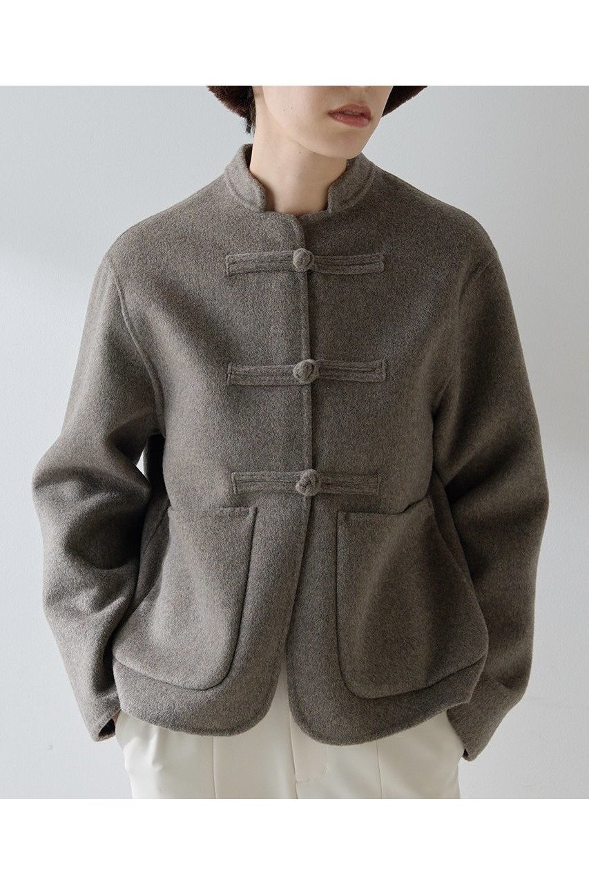 【ウィムガゼット/Whim Gazette】の【Christian AKS】Wool China Jacket 人気、トレンドファッション・服の通販 founy(ファニー) 　ファッション　Fashion　レディースファッション　Fashion for Women　アウター　Coat / Outerwear Collection　レディースジャケット・軽アウター　Jackets　クラシック　Classic, Timeless Style　ショート　Short, Short Length　シンプル　Simple, Minimal　ジャケット　Jacket, Outerwear　モダン　Modern, Contemporary　A/W・秋冬　Autumn/Winter　2025年　2025　2025-2026秋冬・A/W　Autumn/Winter 2025–26 AW25–26　 other-1|ID: prp329100004645521 ipo3291000000033527378