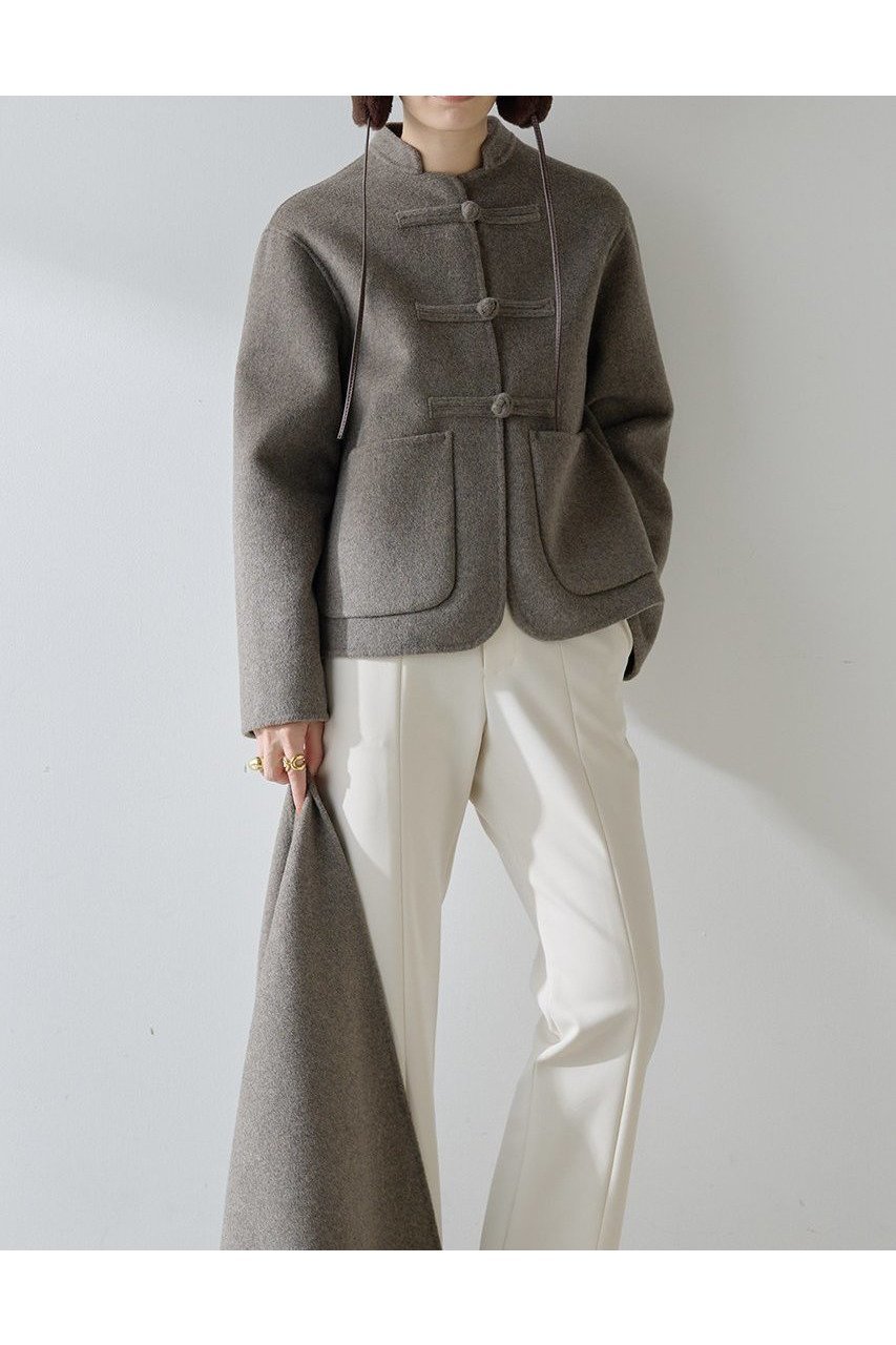 【ウィムガゼット/Whim Gazette】の【Christian AKS】Wool China Jacket 人気、トレンドファッション・服の通販 founy(ファニー) 　ファッション　Fashion　レディースファッション　Fashion for Women　アウター　Coat / Outerwear Collection　レディースジャケット・軽アウター　Jackets　クラシック　Classic, Timeless Style　ショート　Short, Short Length　シンプル　Simple, Minimal　ジャケット　Jacket, Outerwear　モダン　Modern, Contemporary　A/W・秋冬　Autumn/Winter　2025年　2025　2025-2026秋冬・A/W　Autumn/Winter 2025–26 AW25–26　other-2|ID: prp329100004645521 ipo3291000000033527381