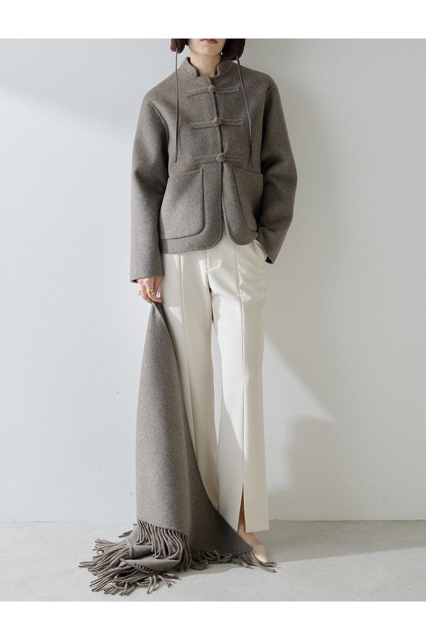 【ウィムガゼット/Whim Gazette】の【Christian AKS】Wool China Jacket 人気、トレンドファッション・服の通販 founy(ファニー) 　ファッション　Fashion　レディースファッション　Fashion for Women　アウター　Coat / Outerwear Collection　レディースジャケット・軽アウター　Jackets　クラシック　Classic, Timeless Style　ショート　Short, Short Length　シンプル　Simple, Minimal　ジャケット　Jacket, Outerwear　モダン　Modern, Contemporary　A/W・秋冬　Autumn/Winter　2025年　2025　2025-2026秋冬・A/W　Autumn/Winter 2025–26 AW25–26　other-5|ID: prp329100004645521 ipo3291000000033527384