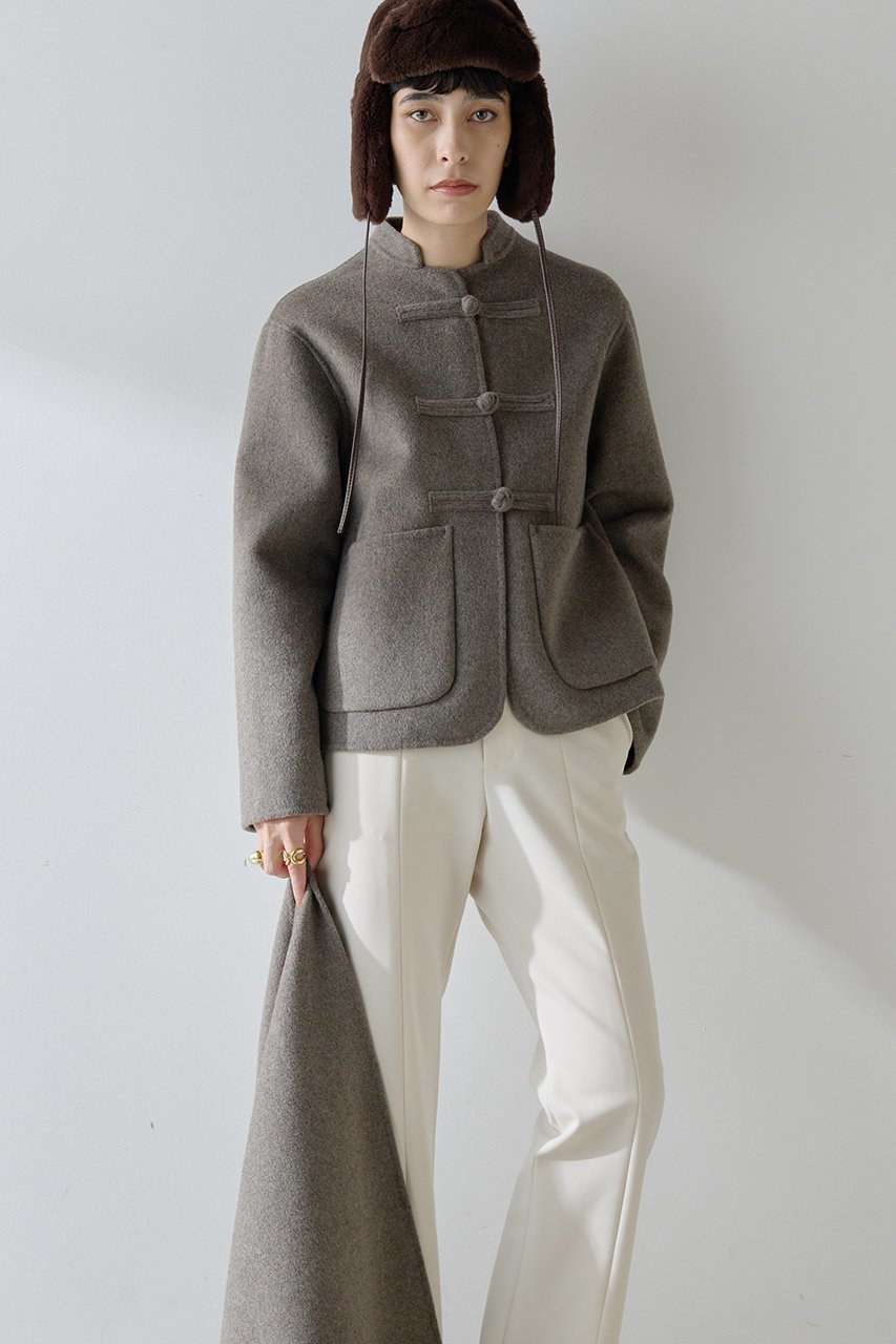 【ウィムガゼット/Whim Gazette】の【Christian AKS】Wool China Jacket 人気、トレンドファッション・服の通販 founy(ファニー) 　ファッション　Fashion　レディースファッション　Fashion for Women　アウター　Coat / Outerwear Collection　レディースジャケット・軽アウター　Jackets　クラシック　Classic, Timeless Style　ショート　Short, Short Length　シンプル　Simple, Minimal　ジャケット　Jacket, Outerwear　モダン　Modern, Contemporary　other-2|ID: prp329100004645521 ipo3291000000036103826