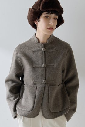 【ウィムガゼット/Whim Gazette】 【Christian AKS】Wool China Jacket人気、トレンドファッション・服の通販 founy(ファニー) ファッション Fashion レディースファッション Fashion for Women アウター Coat / Outerwear Collection レディースジャケット・軽アウター Jackets クラシック Classic, Timeless Style ショート Short, Short Length シンプル Simple, Minimal ジャケット Jacket, Outerwear モダン Modern, Contemporary |ID:prp329100004645521
