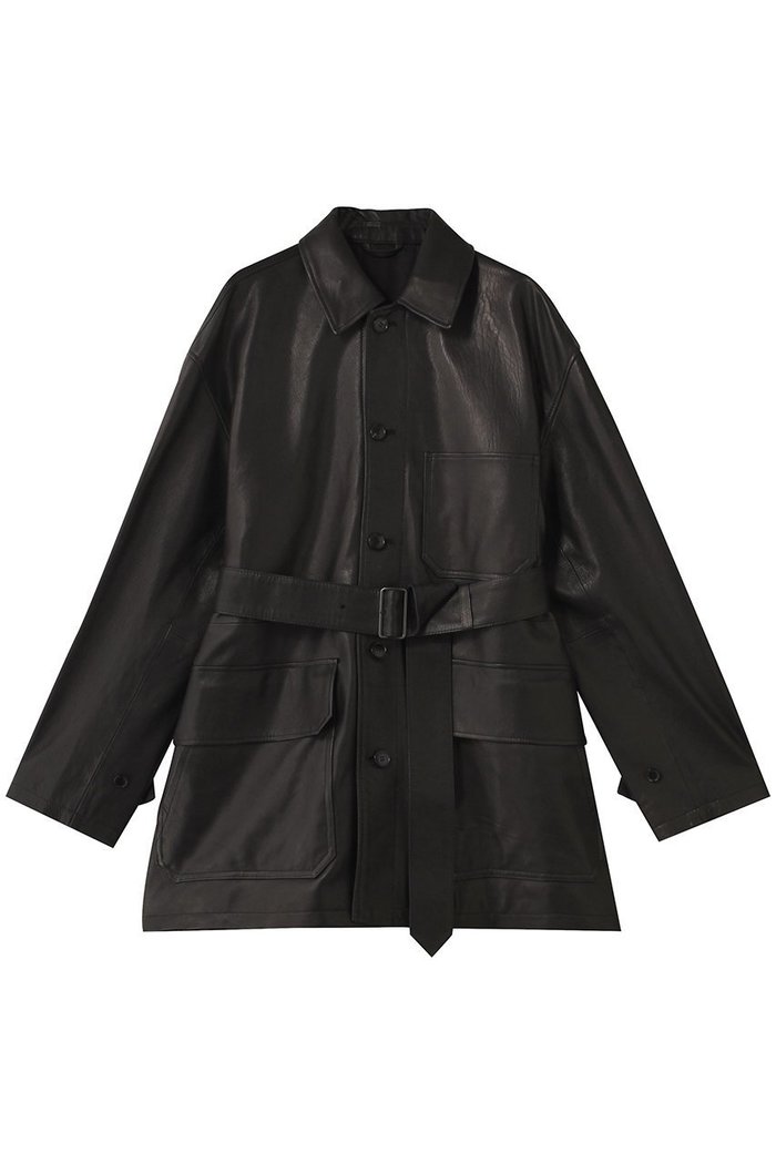 【イレーヴ/YLEVE】のSHEEP レザー カバーオール ジャケット インテリア・キッズ・メンズ・レディースファッション・服の通販 founy(ファニー) https://founy.com/ ファッション Fashion レディースファッション Fashion for Women アウター Coat / Outerwear Collection レディースジャケット・軽アウター Jackets 2025年 2025 2025-2026秋冬・A/W Autumn/Winter 2025–26 AW25–26 クラシカル Classical, Vintage-Inspired ジャケット Jacket, Outerwear ハーフ Half, Half-Length A/W・秋冬 Autumn/Winter |ID: prp329100004645525 ipo3291000000033527416