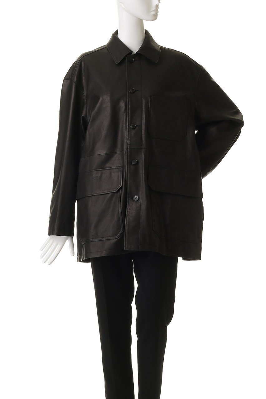 【イレーヴ/YLEVE】のSHEEP レザー カバーオール ジャケット 人気、トレンドファッション・服の通販 founy(ファニー) 　ファッション　Fashion　レディースファッション　Fashion for Women　アウター　Coat / Outerwear Collection　レディースジャケット・軽アウター　Jackets　2025年　2025　2025-2026秋冬・A/W　Autumn/Winter 2025–26 AW25–26　クラシカル　Classical, Vintage-Inspired　ジャケット　Jacket, Outerwear　ハーフ　Half, Half-Length　A/W・秋冬　Autumn/Winter　other-8|ID: prp329100004645525 ipo3291000000033527427