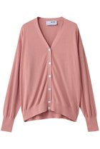 【スリー ドッツ/three dots】のソフトコットンレーヨン カーディガン ピンク|ID: prp329100004645530 ipo3291000000035862804