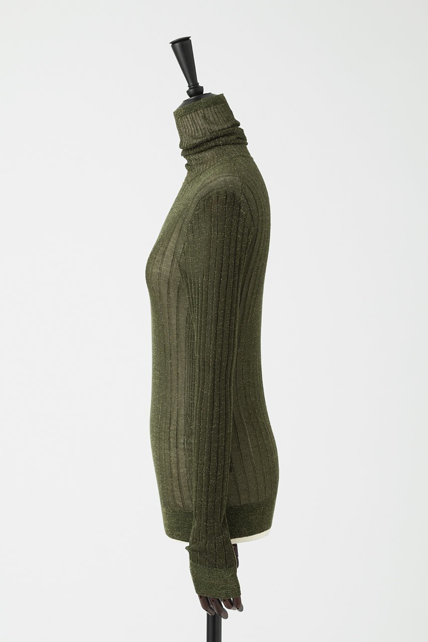 【オーヴィル/EAUVIRE】のシアーラメタートルネックニットプルオーバー 人気、トレンドファッション・服の通販 founy(ファニー) 　ファッション　Fashion　レディースファッション　Fashion for Women　トップス・カットソー　Cut & Sew Tops　ニット　Knit Tops & Sweaters　カジュアルプルオーバー・ニットトップス　Pullovers & Knit Tops / Casual Pullovers　タートルネック・ハイネックトップス　Turtlenecks & High-Neck Tops　イタリア　Italy　シアー　Sheer, See-Through　タートルネック　Turtleneck, High Neck　フィット　Fit, Slim Fit　ワイドリブ　Wide Rib, Wide Ribbed Knit　エレガント 上品　Elegant　定番　Standard, Basic Item　other-2|ID: prp329100004645532 ipo3291000000035780355