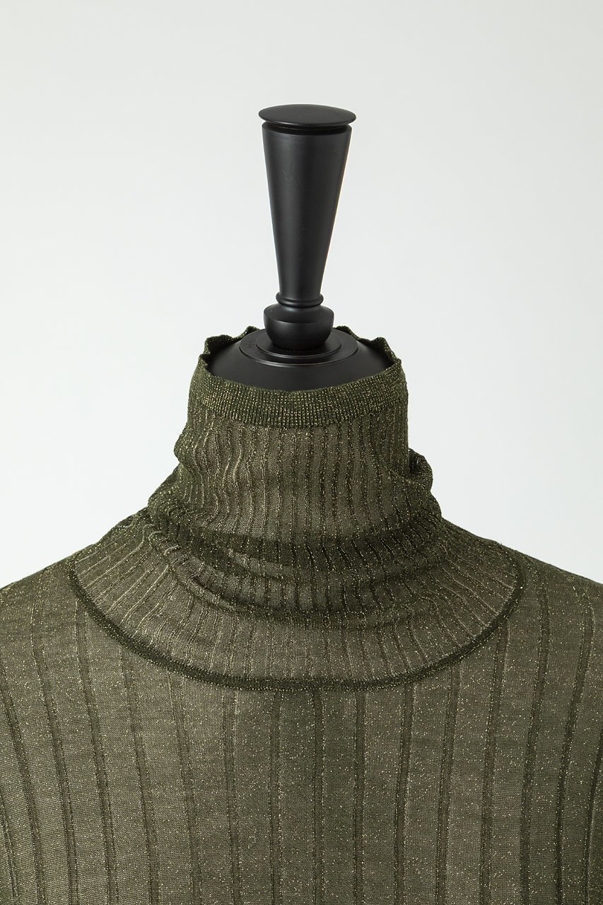 【オーヴィル/EAUVIRE】のシアーラメタートルネックニットプルオーバー 人気、トレンドファッション・服の通販 founy(ファニー) 　ファッション　Fashion　レディースファッション　Fashion for Women　トップス・カットソー　Cut & Sew Tops　ニット　Knit Tops & Sweaters　カジュアルプルオーバー・ニットトップス　Pullovers & Knit Tops / Casual Pullovers　タートルネック・ハイネックトップス　Turtlenecks & High-Neck Tops　イタリア　Italy　シアー　Sheer, See-Through　タートルネック　Turtleneck, High Neck　フィット　Fit, Slim Fit　ワイドリブ　Wide Rib, Wide Ribbed Knit　エレガント 上品　Elegant　定番　Standard, Basic Item　other-4|ID: prp329100004645532 ipo3291000000036692360