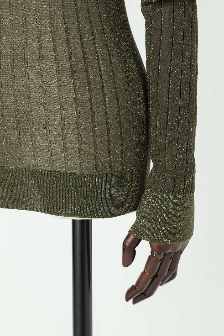 【オーヴィル/EAUVIRE】のシアーラメタートルネックニットプルオーバー 人気、トレンドファッション・服の通販 founy(ファニー) 　ファッション　Fashion　レディースファッション　Fashion for Women　トップス・カットソー　Cut & Sew Tops　ニット　Knit Tops & Sweaters　カジュアルプルオーバー・ニットトップス　Pullovers & Knit Tops / Casual Pullovers　タートルネック・ハイネックトップス　Turtlenecks & High-Neck Tops　イタリア　Italy　シアー　Sheer, See-Through　タートルネック　Turtleneck, High Neck　フィット　Fit, Slim Fit　ワイドリブ　Wide Rib, Wide Ribbed Knit　エレガント 上品　Elegant　定番　Standard, Basic Item　other-5|ID: prp329100004645532 ipo3291000000036692361