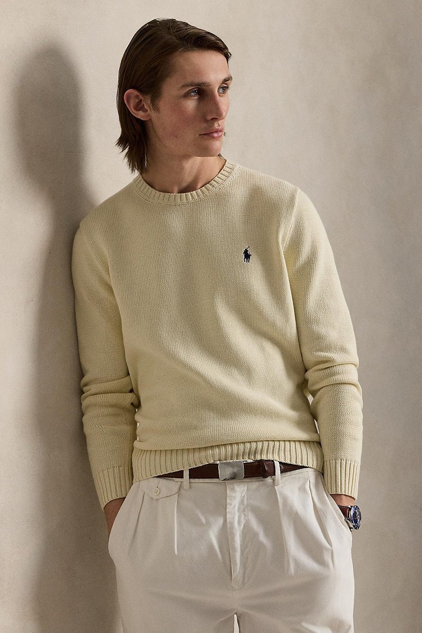 【ラルフローレン/RALPH LAUREN / MEN】の【MEN】【POLO RALPH LAUREN】コットン クルーネック セーター 人気、トレンドファッション・服の通販 founy(ファニー) 　ファッション　Fashion　メンズファッション　Fashion for Men　トップス・カットソー　Cut & Sew Tops　ニット・セーター / 定番トップス　Knit Tops & Sweaters　セーター　Sweater, Knitwear　ベーシック　Basic, Essential　エレガント 上品　Elegant　other-5|ID: prp329100004645535 ipo3291000000036193658