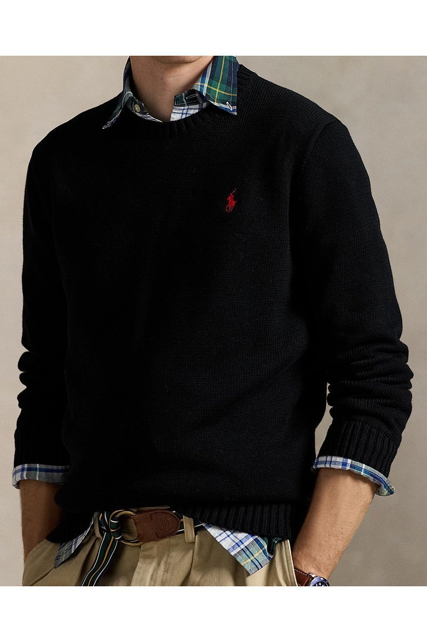 【ラルフローレン/RALPH LAUREN / MEN】の【MEN】【POLO RALPH LAUREN】コットン クルーネック セーター 人気、トレンドファッション・服の通販 founy(ファニー) 　ファッション　Fashion　メンズファッション　Fashion for Men　トップス・カットソー　Cut & Sew Tops　ニット・セーター / 定番トップス　Knit Tops & Sweaters　セーター　Sweater, Knitwear　ベーシック　Basic, Essential　エレガント 上品　Elegant　other-2|ID: prp329100004645535 ipo3291000000036888301