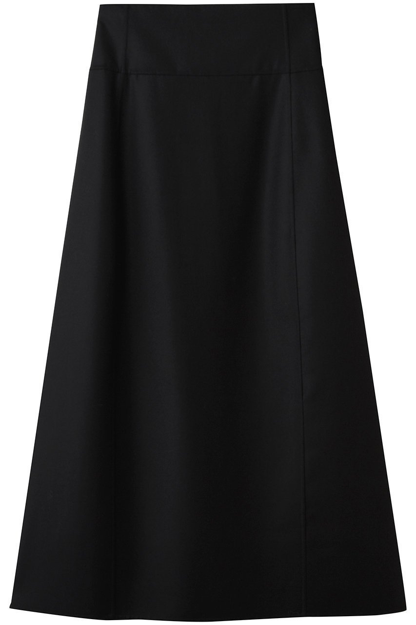 【ブラミンク/BLAMINK】のダブルフェイストラペーズスカート インテリア・キッズ・メンズ・レディースファッション・服の通販 founy(ファニー) 　ファッション　Fashion　レディースファッション　Fashion for Women　スカート　Skirts　シューズ　Shoes, Footwear　フォルム　Silhouette, Form　フォーマル　Formal, Dressy　ブラック|ID: prp329100004645549 ipo3291000000035862841