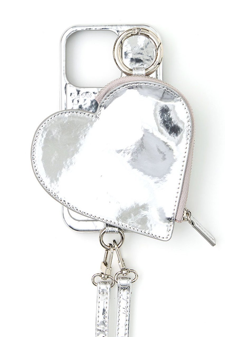 【エジュー/ajew】の【8/25 8:00販売開始】iPhone16/16Pro ajew glow heart pocket case インテリア・キッズ・メンズ・レディースファッション・服の通販 founy(ファニー) 　ファッション　Fashion　レディースファッション　Fashion for Women　アクセサリー　Fashion Accessories　カメラ　Camera Accessories　ジップ　Zip, Zipper　ドッキング　Docking, Mixed Material　ポケット　Pocket, Pocket Detail　ループ　Loop, Loop Knit　A/W・秋冬　Autumn/Winter　おすすめ　Recommended / Our Picks　ホリデーシーズン　Holiday Season　iPhone アイフォーン　iPhone　2025年　2025　2025-2026秋冬・A/W　Autumn/Winter 2025–26 AW25–26　シルバー|ID: prp329100004646676 ipo3291000000033540574