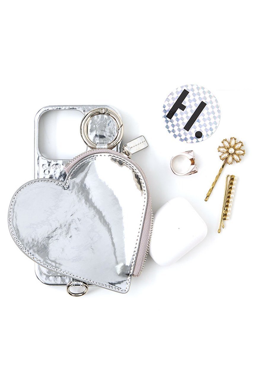 【エジュー/ajew】のiPhone16/16Pro ajew glow heart pocket case 人気、トレンドファッション・服の通販 founy(ファニー) 　ファッション　Fashion　レディースファッション　Fashion for Women　アクセサリー　Fashion Accessories　カメラ　Camera Accessories　ジップ　Zip, Zipper　ドッキング　Docking, Mixed Material　ポケット　Pocket, Pocket Detail　ループ　Loop, Loop Knit　A/W・秋冬　Autumn/Winter　再入荷　Restock / Back in Stock　おすすめ　Recommended / Our Picks　ホリデーシーズン　Holiday Season　iPhone アイフォーン　iPhone　other-4|ID: prp329100004646676 ipo3291000000035482048