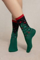 【ブルーフォレ/BLEUFORET】の6584 クリスマスツリーソックス グリーン|ID: prp329100004646687 ipo3291000000033540634