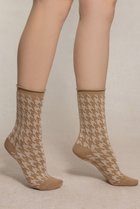 【ブルーフォレ/BLEUFORET】の6563 千鳥格子ファインウールソックス グレー|ID: prp329100004646690 ipo3291000000035798661