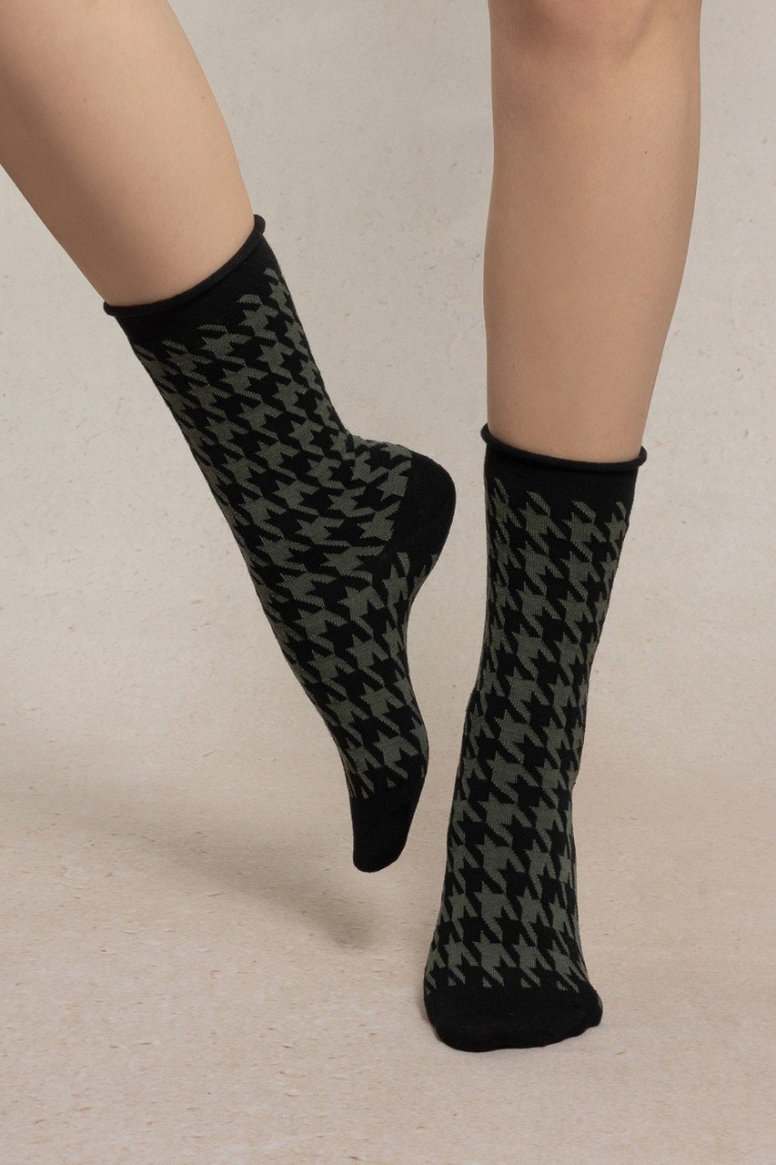 【ブルーフォレ/BLEUFORET】の6563 千鳥格子ファインウールソックス インテリア・キッズ・メンズ・レディースファッション・服の通販 founy(ファニー) ファッション Fashion レディースファッション Fashion for Women ソックス&靴下 Socks & Hosiery レッグウェア・ストッキング Legwear & Hosiery ソックス Socks, Hosiery エレガント 上品 Elegant A/W・秋冬 Autumn/Winter ブラック|ID: prp329100004646690 ipo3291000000035798663